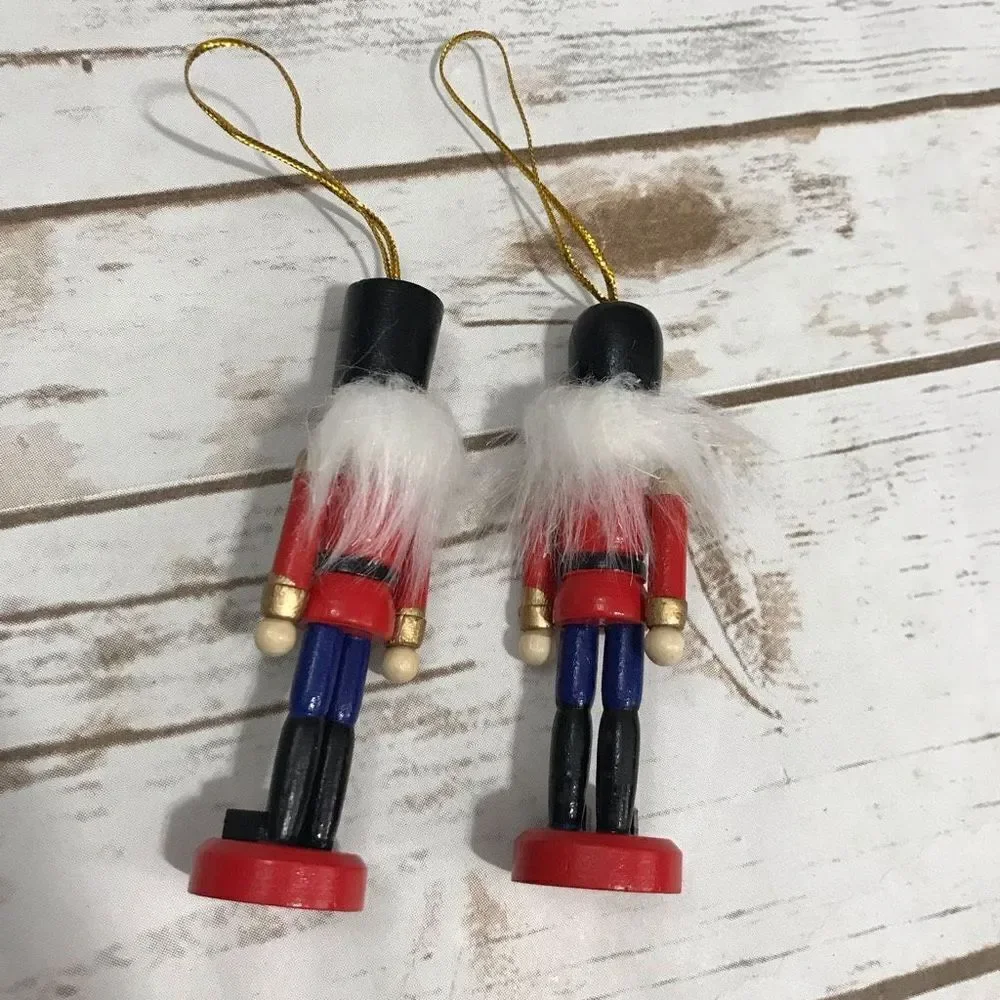 Nutcracker Ornament Christmas Tree Holiday Set of 2‎